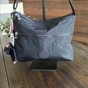 Kipling Annabelle black tonal crossbody